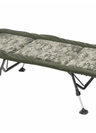 Mivardi bedchair camocode flat6 ліжко рибацьке розкладне (навантаження до 140кг) m-bchcc6