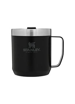 Stanley matte black термокружка з ручкою 350мл, нержавіюча сталь 10-09366-006