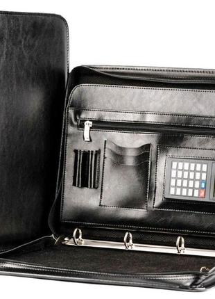 Ділова папка амо з екошкіри з калькулятором