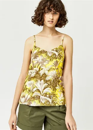 Яркая летняя блуза в пальмы вискоза