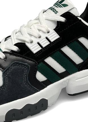 Чоловічі кросівки adidas originals zx torsion white green7 фото
