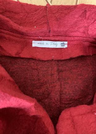 Легкое шерстяное мягкое пальто, l-xl,  итальянская шерсть, воротник6 фото