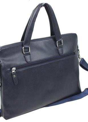Жіноча сумка, портфель з екошкіри villado синя2 фото