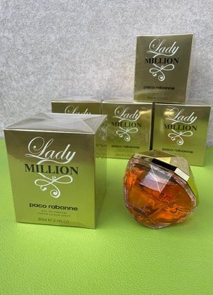 Paco rabanne lady million парфюмированная вода женская, 80 мл