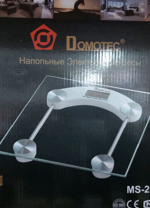 Электронные напольные весы domotec