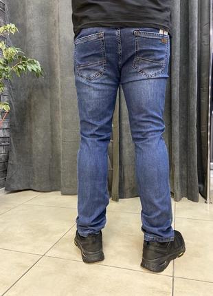 Синие джинсы newsky классика, талия от 100 до 120 см, большие размеры2 фото