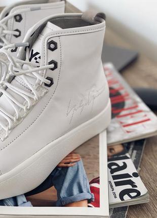 Кросівки adidas y-3 bashyo ii high top sneakers (white) 🆕 купити наложененный платіж