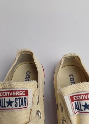 Converse 37, бежевые низкие кеды5 фото