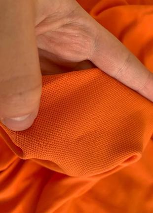 Ткань трикотаж матовый ярко-оранжевый отрез 2.10 на 2.402 фото