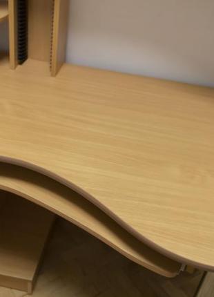 Компютерний стіл з хромованими опорами стіл для кімнати офісу2 фото