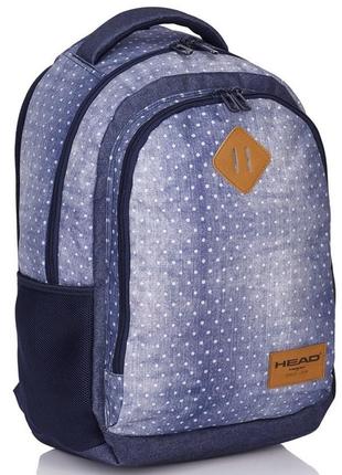 Молодежный рюкзак 21l head astra синий1 фото