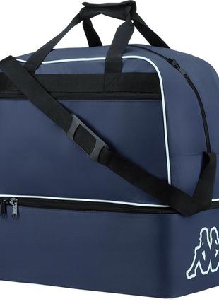 Большая дорожная, спортивная сумка 75l kappa training xl темно-синяя