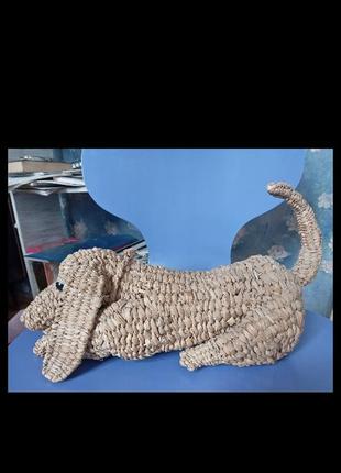 Рогоз плетеная собака большая такса рогоз плетение