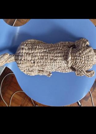 Рогоз плетеная собака большая такса рогоз плетение