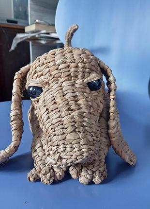 Рогоз плетеная собака большая такса рогоз плетение