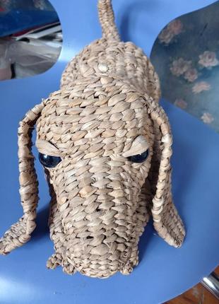 Рогоз плетеная собака большая такса рогоз плетение