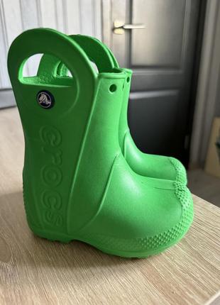 Crocs rainboot детские резиновые сапоги 22-23