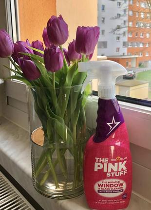 Спрей для мытья окон the pink stuff с розовым уксусом 750 мл