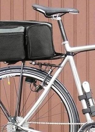 Велосипедна сумка на багажник, кофр 6l wozinsky чорна