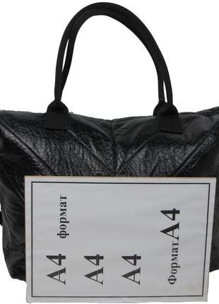 Дута жіноча сумка зі штучної шкіри wallaby чорна10 фото