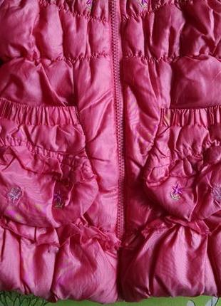 Демісезонна тепла легка курточка для дівчинки 4-5 років.4 фото