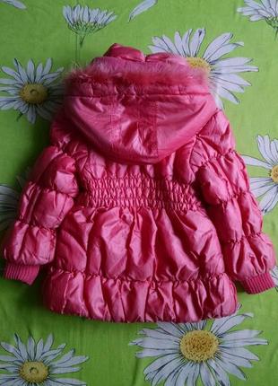 Демісезонна тепла легка курточка для дівчинки 4-5 років.5 фото