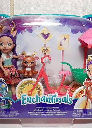 Enchantimals bike buddies энчантималс прогулянка велосипед олень