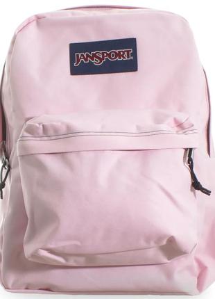Яскравий міський рюкзак 25l jansport superbreak рожевий5 фото