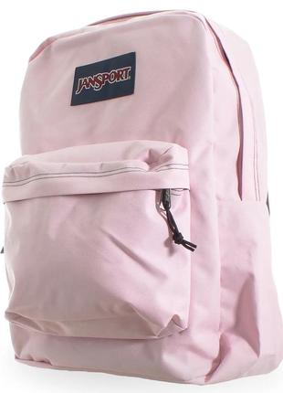 Яскравий міський рюкзак 25l jansport superbreak рожевий6 фото