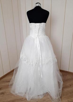 Весільна сукня пишна розмір l xl недорого дуже красива3 фото