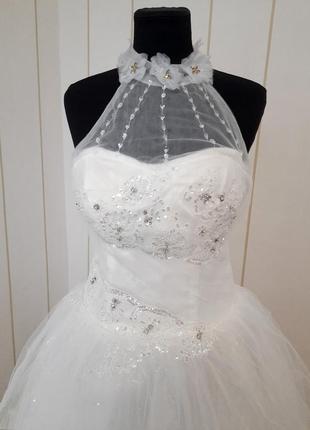 Весільна сукня пишна розмір l xl недорого дуже красива4 фото