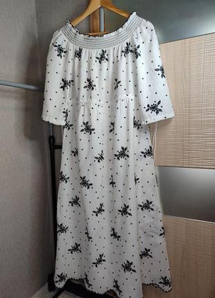 Длинное платье от zara. платье с открытыми плечами.2 фото