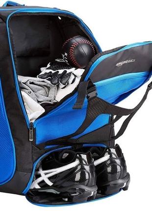 Спортивний рюкзак 35l amazon basics синій із чорним3 фото
