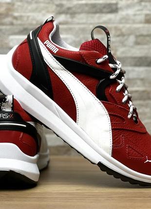 Чоловічі шкіряні кросівки puma rs-x red5 фото