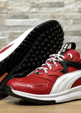 Чоловічі шкіряні кросівки puma rs-x red7 фото