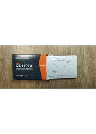 Qulipta - чотири таблетки для попередження приступів мігрені3 фото