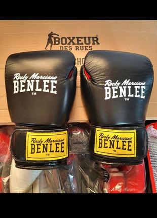 Benlee rocky marciano fighter 14 oz оригинал кожа боксерские варежки для бокса нат