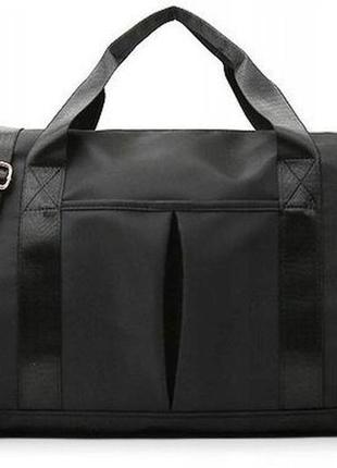 Спортивная сумка с отделами для обуви, влажных вещей 18l edibazzar черная3 фото