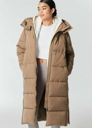 Next куртка женская пальто с большими секциями бежевая куртка длинная удлиненная zara h&m bershka uniqlo primark george new look