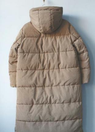 Next куртка женская пальто с большими секциями бежевая куртка длинная удлиненная zara h&m bershka uniqlo primark george new look4 фото
