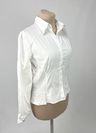 Блуза стильная esprit, белая, качественная3 фото
