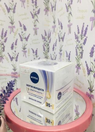 Крем для обличчя nivea енергія молодості, еластичність 35+ антивіковий проти зморшок 50 мл3 фото