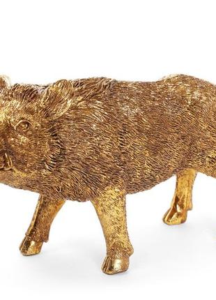 Декоративна статуетка wild boar 11.5см, колір - золото товар від виробника