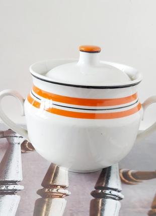 Сахарница фарфоровая винтаж тернопильского фарфорового завода