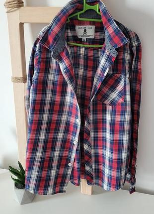 Фирменная рубашка denim day(140 см)