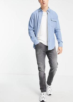 Джинсы jack & jones tim slim fit 33/32 medium grey1 фото