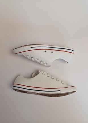 Converse 40, белые низкие кеды2 фото