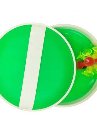Дитяча гра "ловчина" m 2872 м'яч на присосках 15 см (зелений)