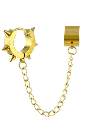 Сережка з кафом, каф, кліпса стімпанк