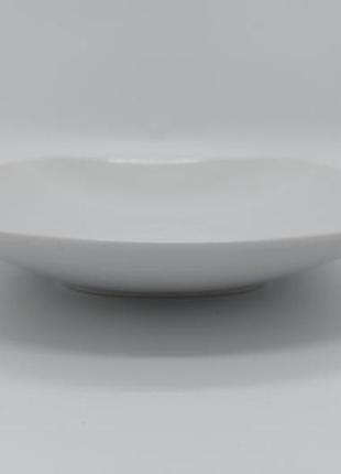 Тарілка глибока квадратна керамічна біла для супу миска для перших страв супова в уп sale 2023 !3 фото